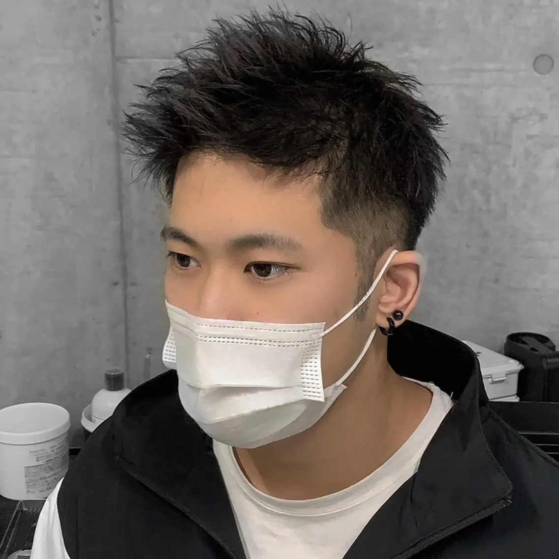 ショート メンズ ショートヘア カット トリートメント ヘアセット メンズパーマの達人 KAITOのヘアスタイル