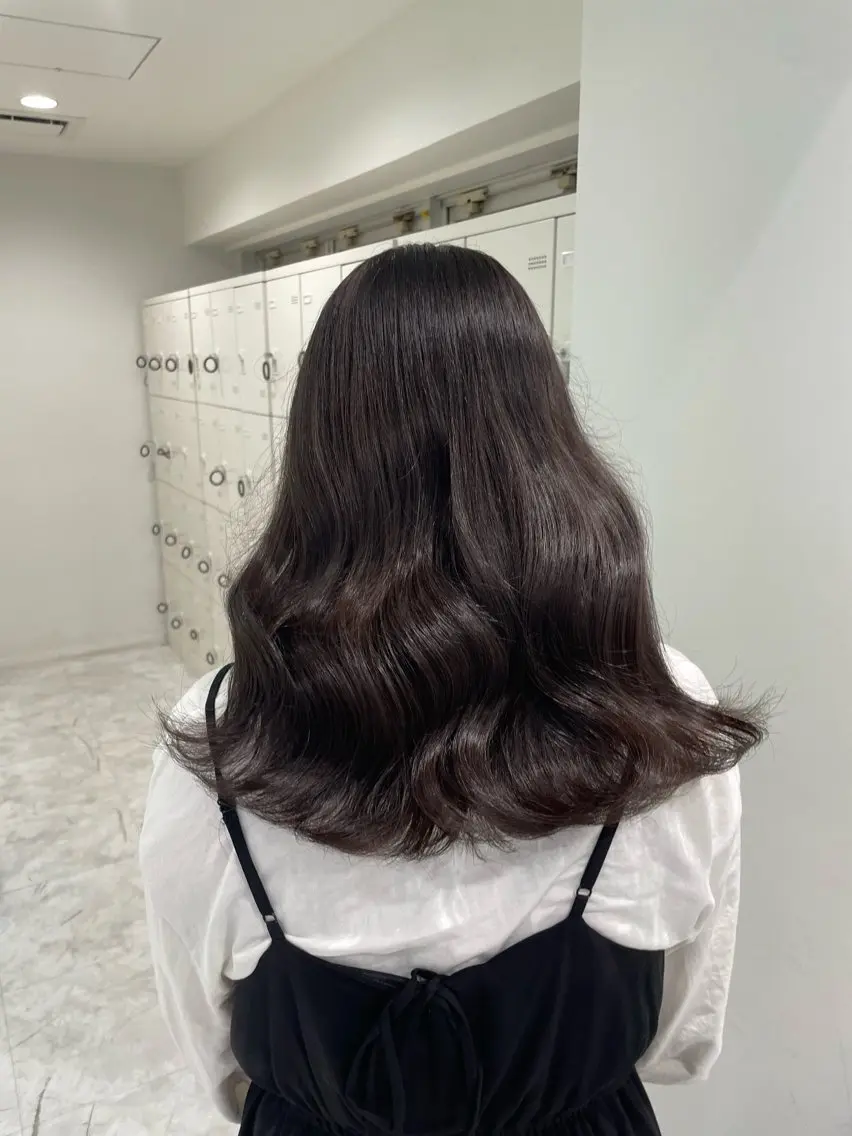 セミロング カット ヘアカラー トリートメント 🦋色落ち綺麗カラー メンズYUZU🦋‪のヘアスタイル