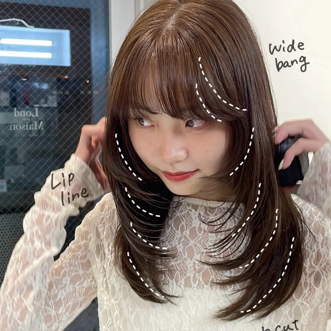 ミディアム カラー ベージュカラー ブリーチ 透明感カラー グレージュ ブリーチなしカラー カット ヘアカラー トリートメント レイヤー/ブリーチ ♥️【木坂 桃歌】のヘアスタイル
