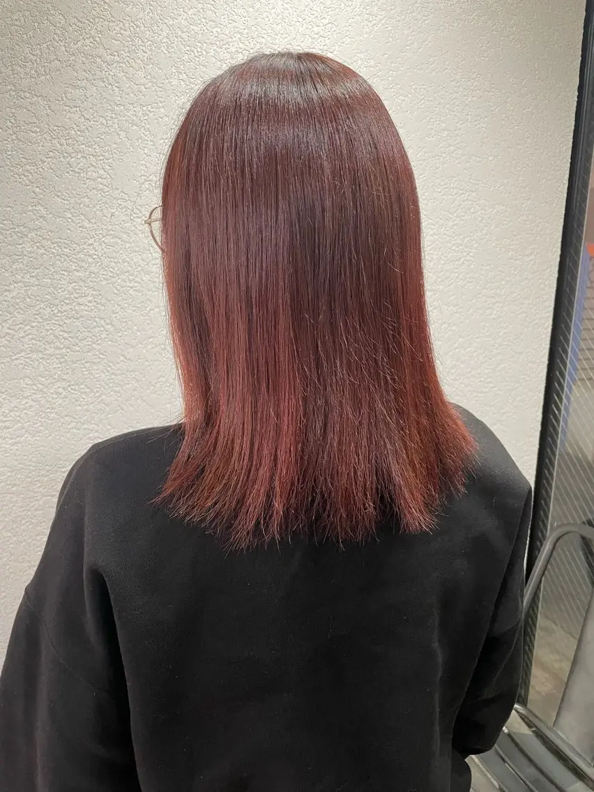 ミディアム カラー カット ヘアカラー トリートメント 🍒Nagisa 🍒のヘアスタイル
