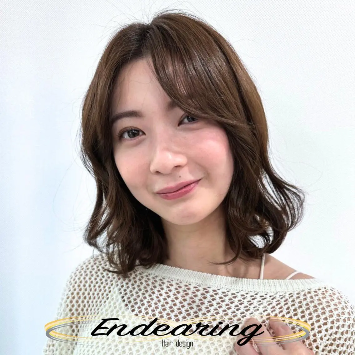 ミディアム ボブレイヤー ボブ レイヤーカット 似合わせカット カット ヘアカラー Endearing 銀座/レイヤーカットのヘアスタイル