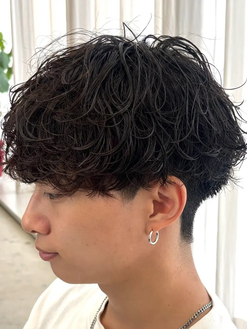 パーマ メンズ カット パーマ メンズ特化/パーマ /縮毛矯正/山本千太のヘアスタイル