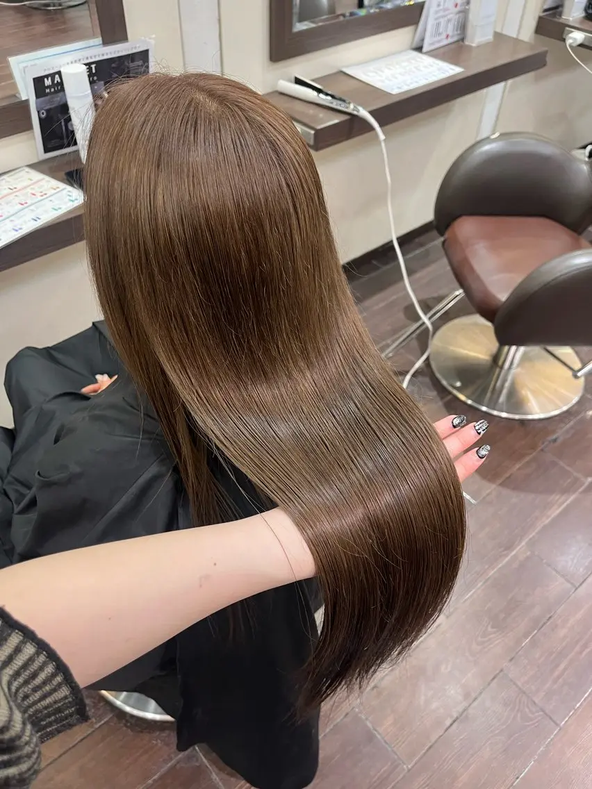 カラー ブリーチ ケアブリーチ デザインカラー ダブルカラー イヤリングカラー 酸性ストレート /ハイトーン/つばさのヘアスタイル