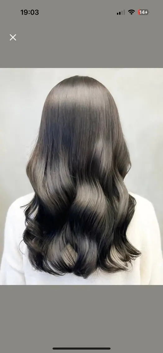 セミロング カット ヘアカラー トリートメント センター南 髪質改善 大引 優のヘアスタイル