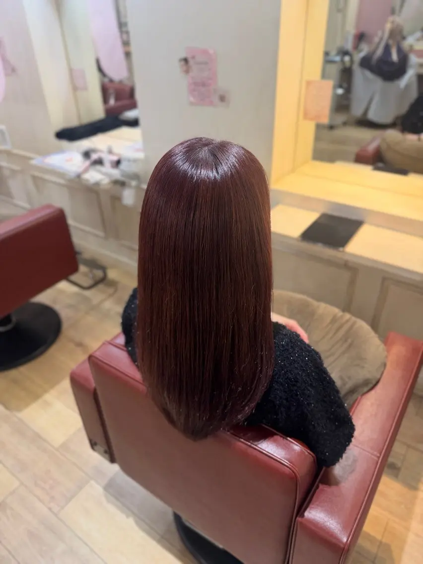カラー ブリーチ ブリーチなしカラー ピンクカラー Plaatje🫧 碧のヘアスタイル