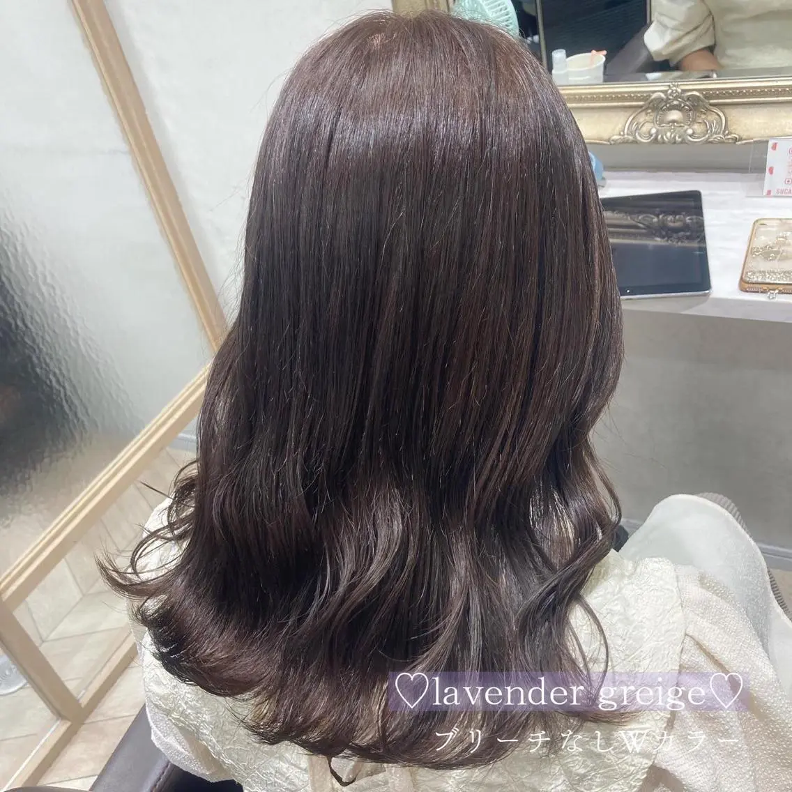 セミロング カラー 菅村 緋莉🎀ガーリーヘアのヘアスタイル