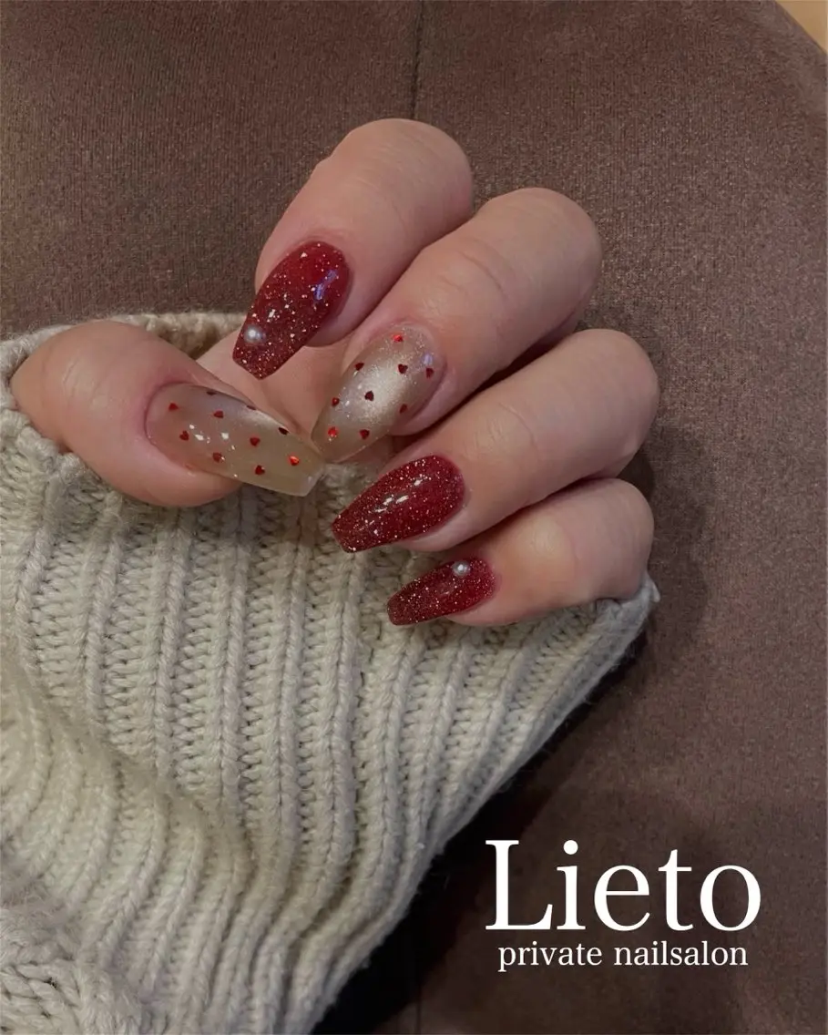 ネイル フレンチネイル グラデーション マグネットネイル ニュアンスネイル ワンカラーネイル nailsalon Lietoのネイルデザイン