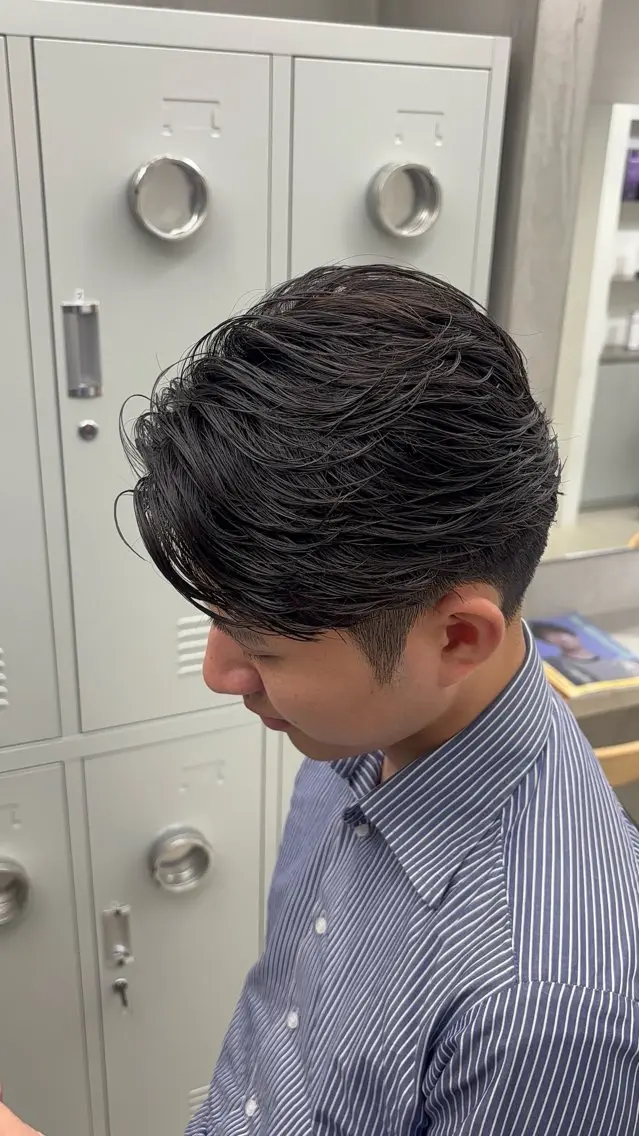 ショート パーマ メンズ カット パーマ 名古屋メンズパーマ /松井生のヘアスタイル