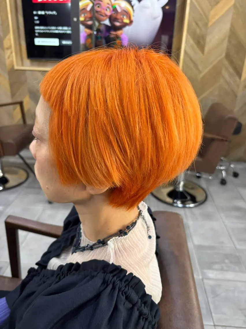 ショート カラー カット ヘアカラー トリートメント ❄️中野侑香❄️ ハイライト/ブリーチのヘアスタイル