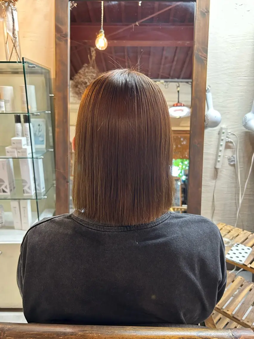 ミディアム 縮毛矯正 縮毛矯正 minami 🐣のヘアスタイル