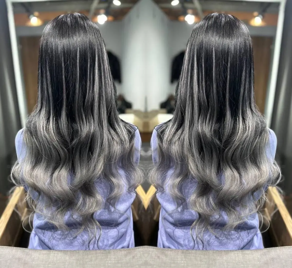 ロング ヘアアレンジ カラー メンズ 韓国ヘアならお任せ♡ 馴染ませ達人👸yuのヘアスタイル