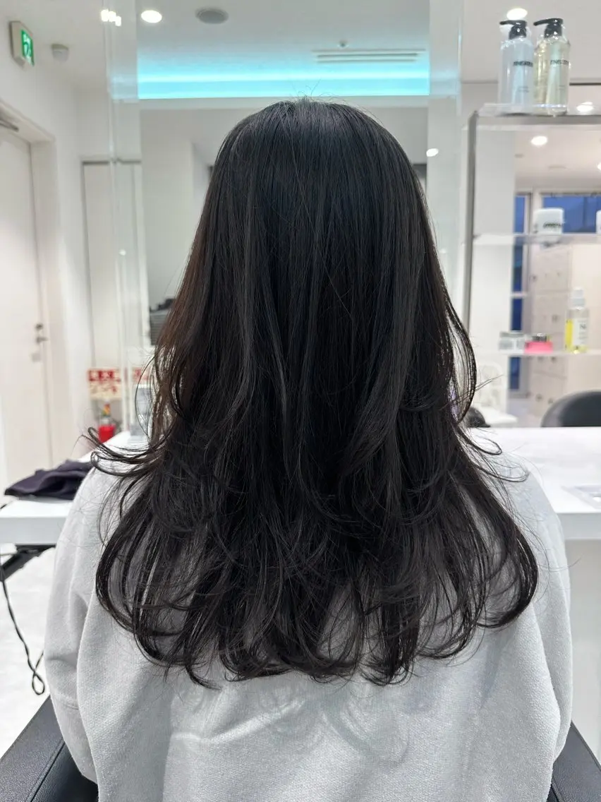 セミロング カラー ヘアカラー トリートメント ♡上品韓国髪♡ブラ ウン/SAYATOのヘアスタイル