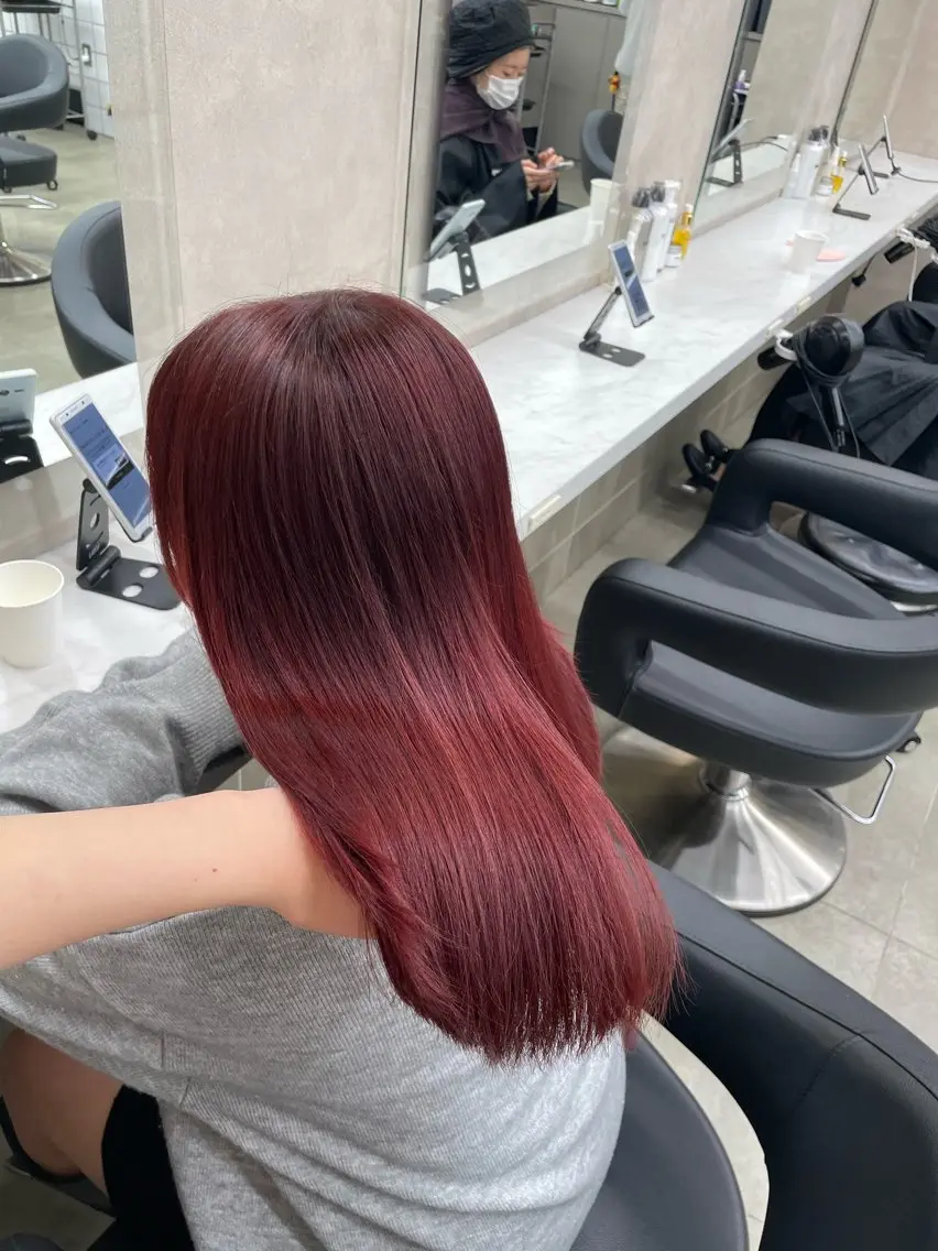 ロング カラー ヘアアレンジ ヘアカラー トリートメント ヘッドスパ 💗横浜美容室 💗HARUNAのヘアスタイル