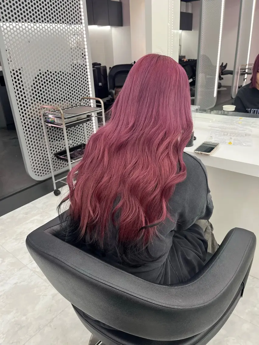ロング カラー ピンクカラー ヘアカラー 💖トレンド春夏 カラー💖FUTAのヘアスタイル