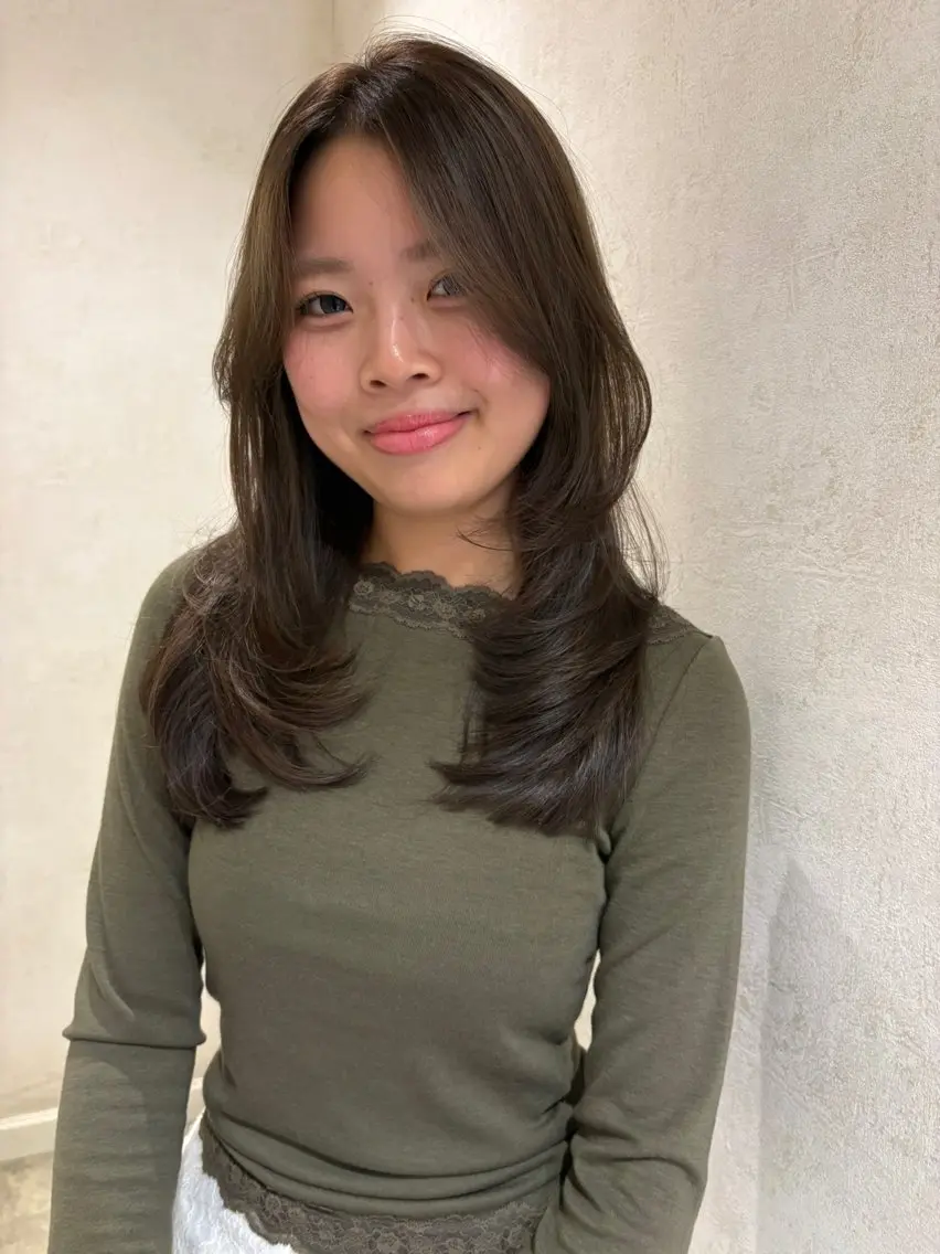 カラー ダブルカラー ハイライトカラー カット ヘアカラー トリートメント 透明感カラー/海外風 レイヤー/mao🗽のヘアスタイル