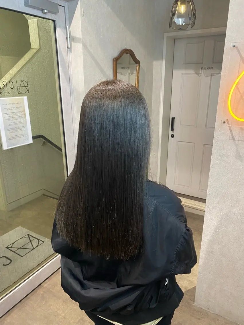 ロング カラー ヘアカラー 透明感カラー🫧🎀 まりなのヘアスタイル