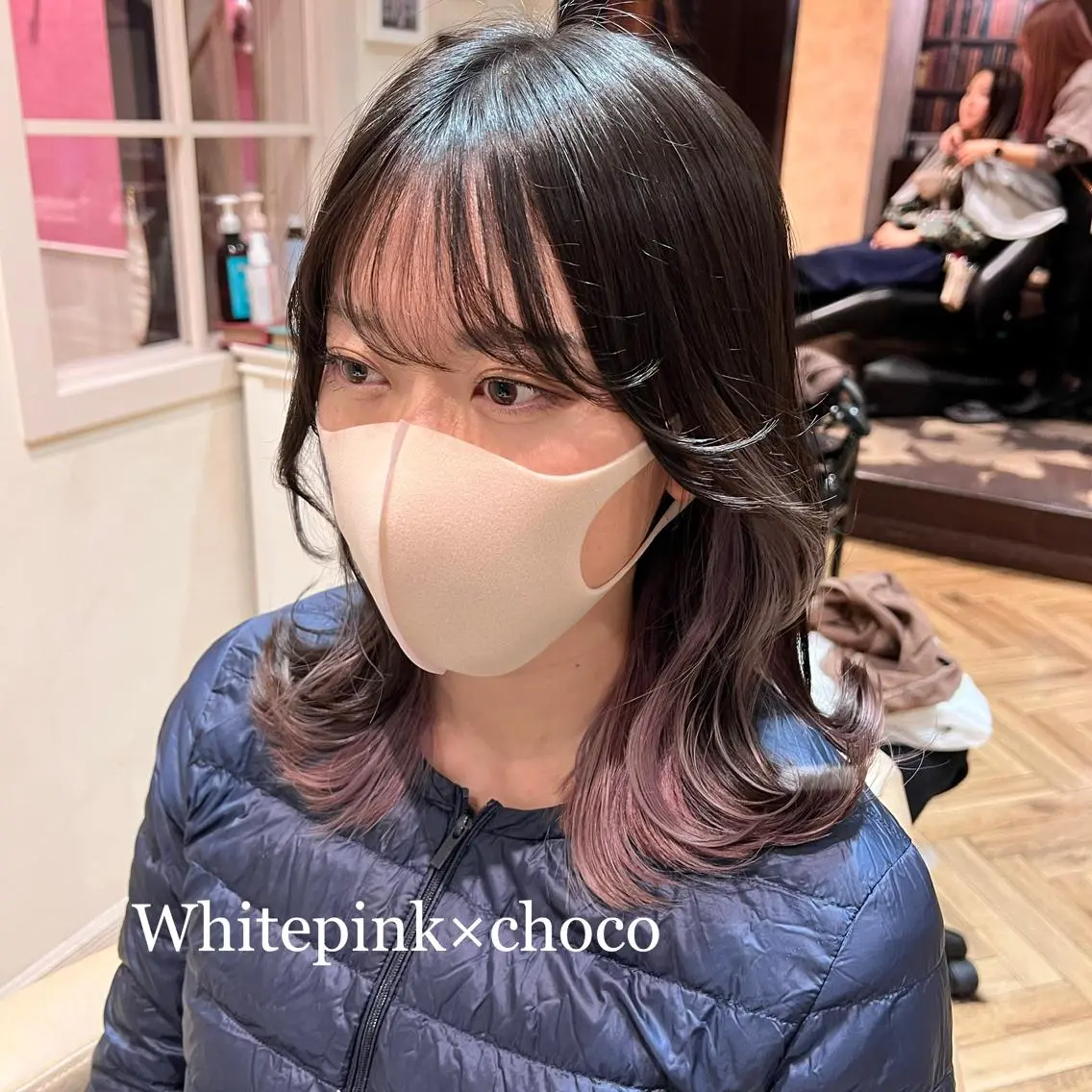 ロング カラー ベージュカラー ブリーチ ケアブリーチ 透明感カラー グレージュ 前髪/ 顔周り/とばみかのヘアスタイル