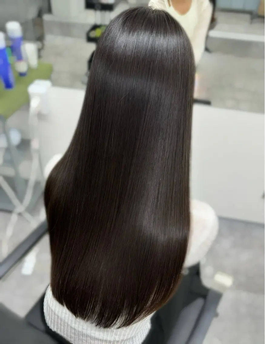 ロング 髪質改善 トリートメント 酸熱トリートメント 髪質改善メニュー 長井 美佐子のヘアスタイル