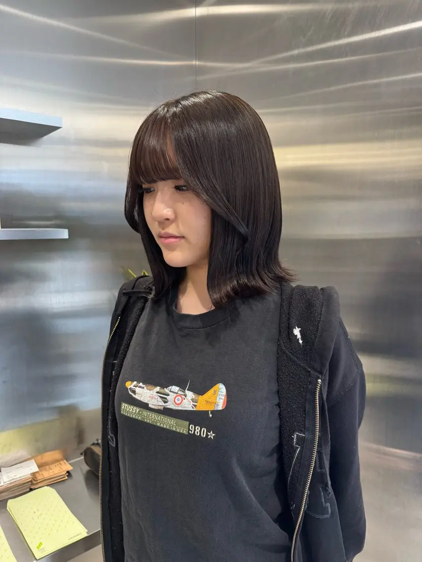 カラー ブリーチ ケアブリーチ デザインカラー ダブルカラー イヤリングカラー 酸性ストレート /ハイトーン/つばさのヘアスタイル
