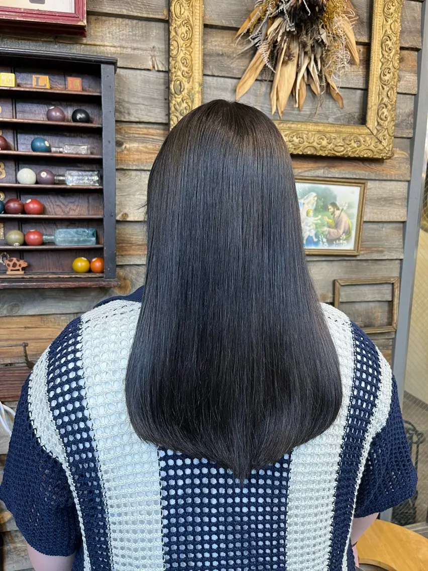 ロング カラー ブリーチ 透明感カラー 川崎 かなでのヘアスタイル