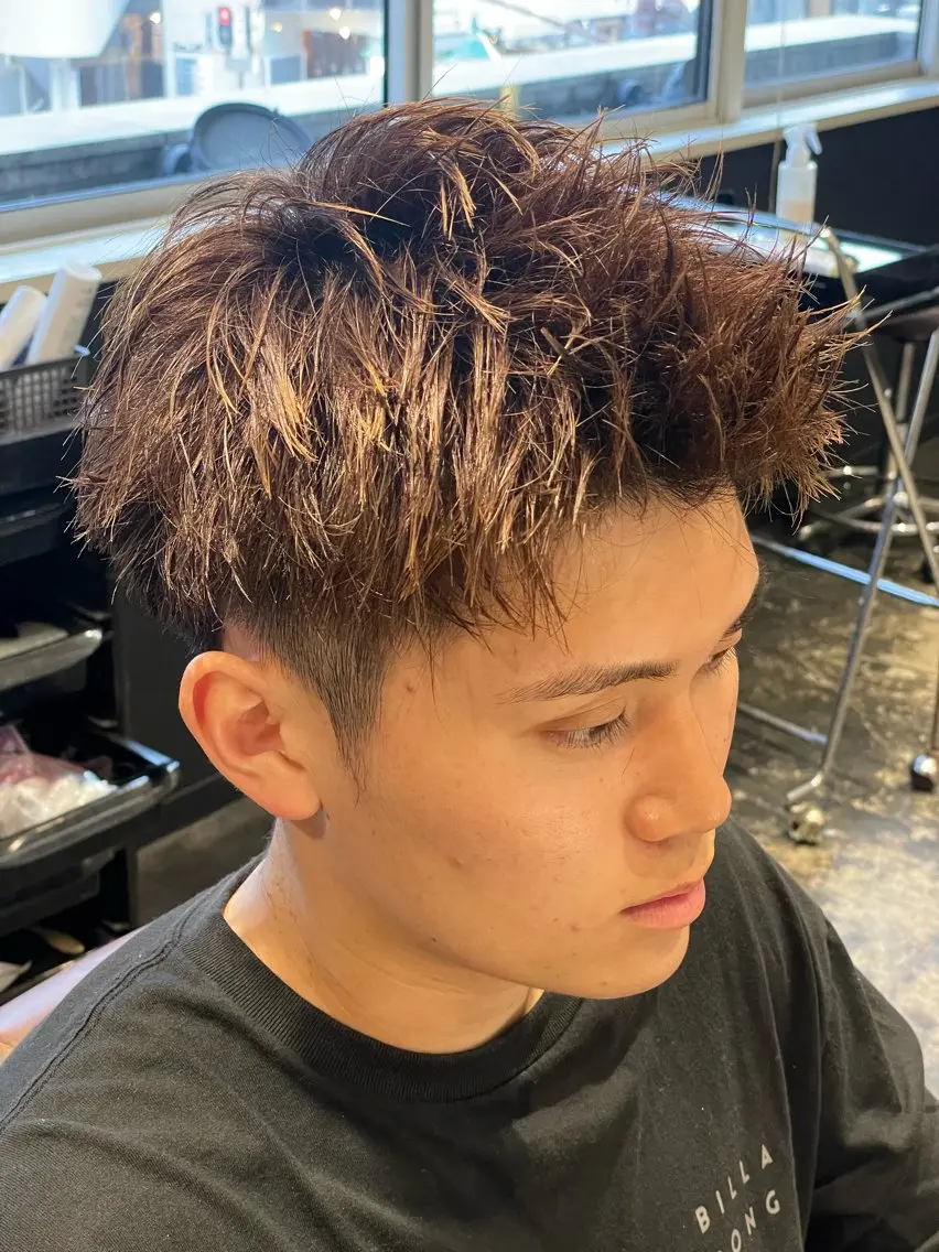 ［指名料込み］メンズショート限定ピンパーマ、アクティブショート、スパイキーショートパーマ❣️¥6800​〜​の写真