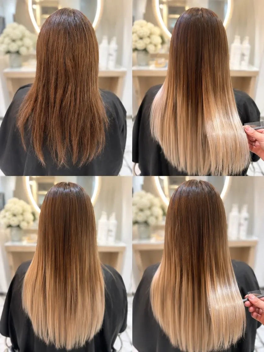 ロング カラー 佐伯 りょうのヘアスタイル