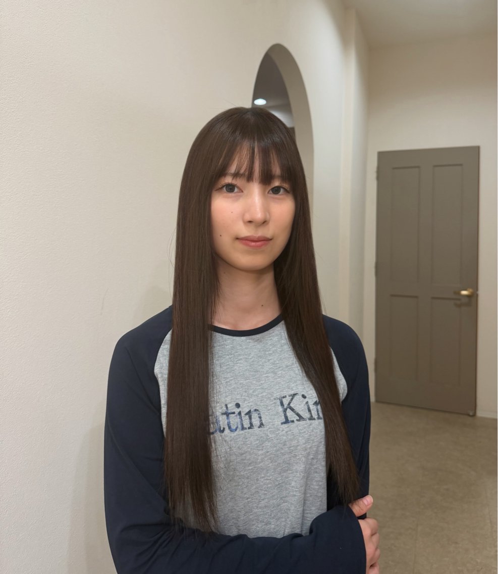 ロング 綾香/暗髪 /透明感カラー💜のヘアスタイル
