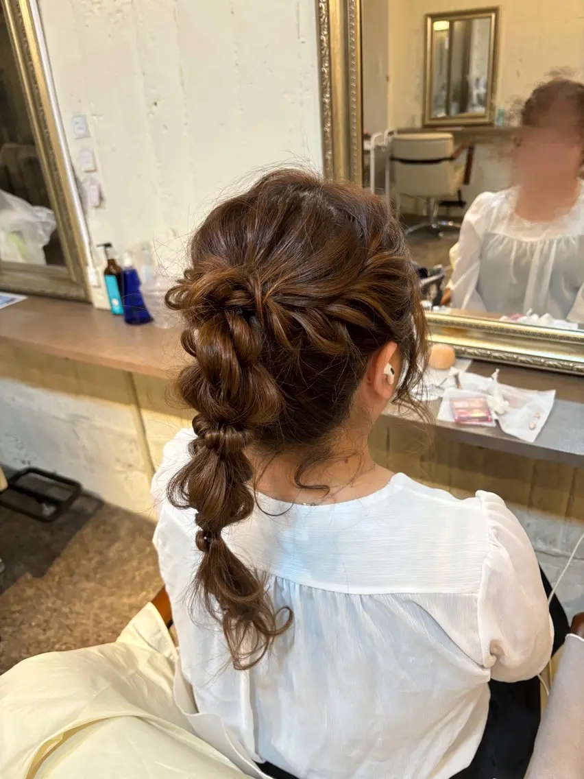 時間外ヘアセットの写真