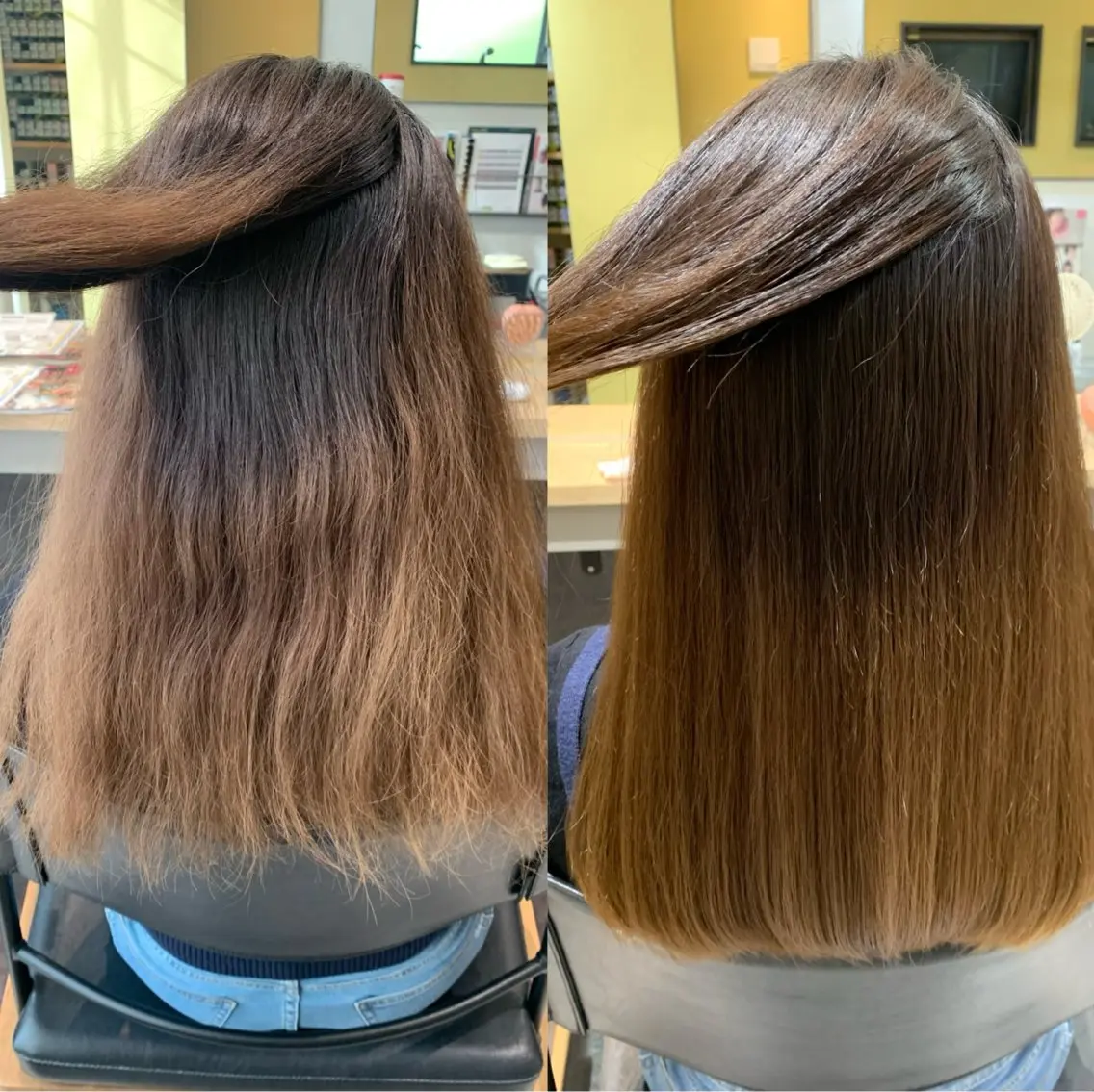 ロング パーマ 髪質改善 ストレートパーマ カット 縮毛矯正 トリートメント hubhair レイヤー/透明感のヘアスタイル