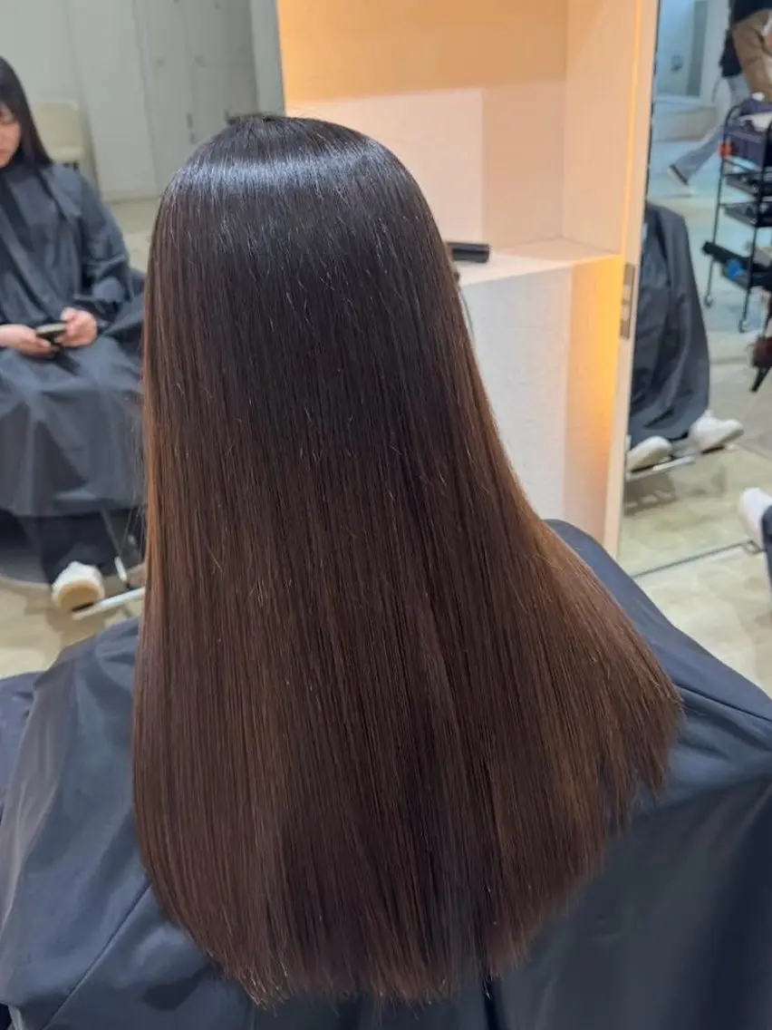 ロング 縮毛矯正 tidehair 晃希　コウキのヘアスタイル