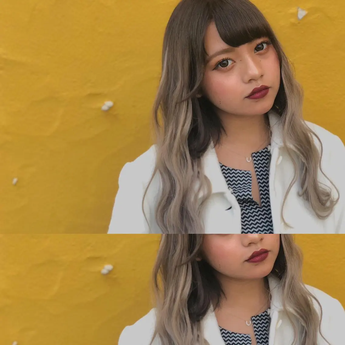 セミロング カラー ヘアアレンジ グラデーションカラー BREK 袋井店のヘアスタイル