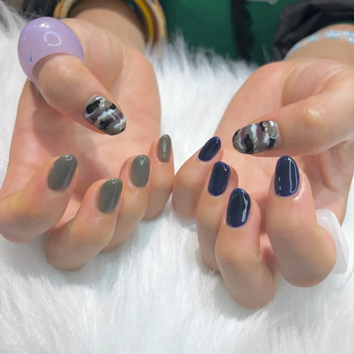 ネイル アートネイル ハンドネイル MEI 🍑 nail OAKのネイルデザイン