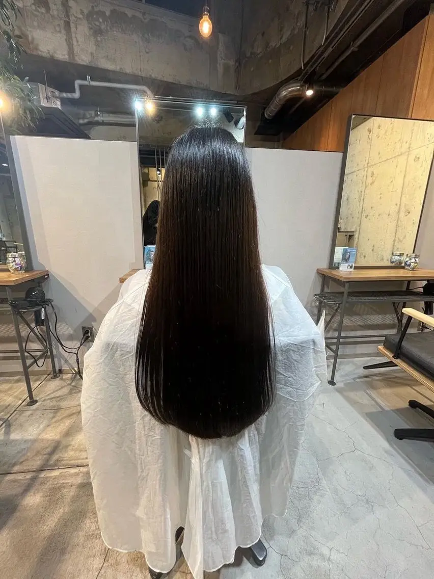 ロング 縮毛矯正 縮毛矯正/大庭 亨仁　表参道のヘアスタイル