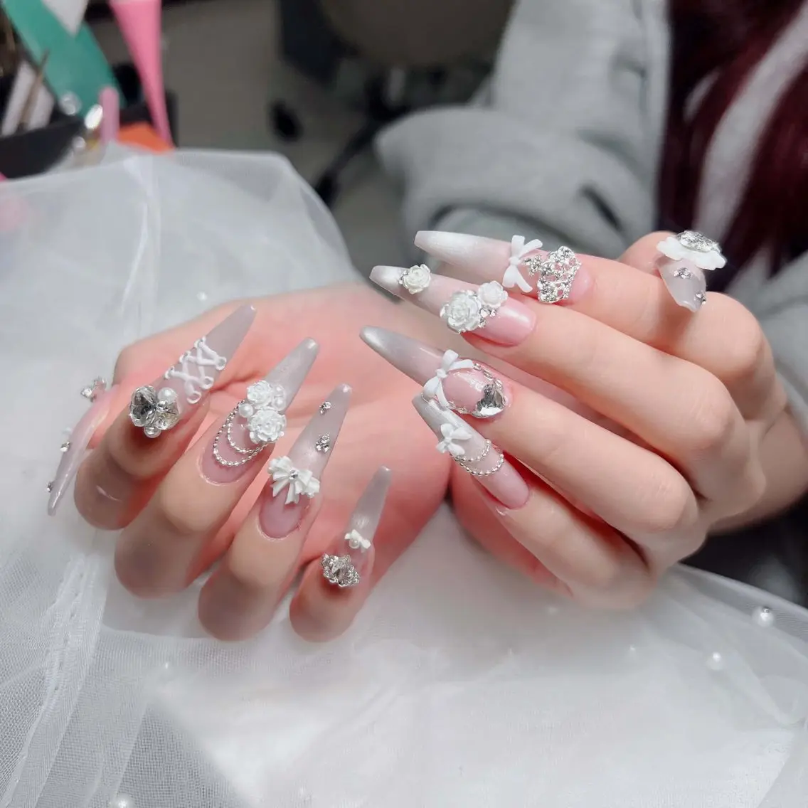 ネイル アートネイル 韓国ネイル 持ち込み ワンホンネイル ハンドネイル Lenie Nail Salonのネイルデザイン