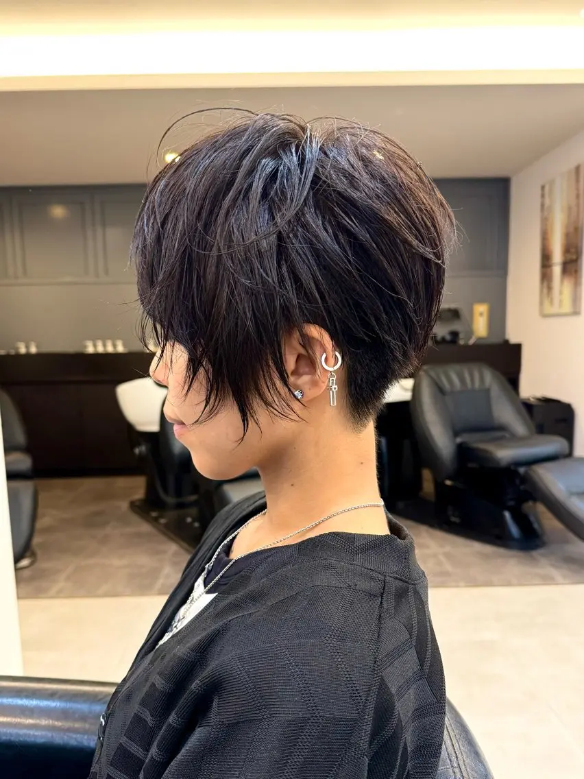 ショート ショートヘア カット トリートメント ハイトーン/レイヤー /ウルフ⭐️永田⭐️のヘアスタイル