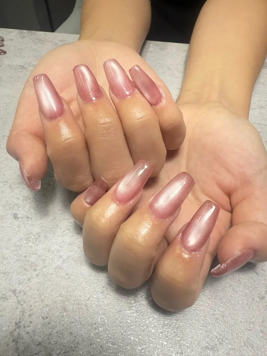 ネイル 長さ出し マグネットネイル ハンドネイル k+1💅🏻 miyukiのネイルデザイン