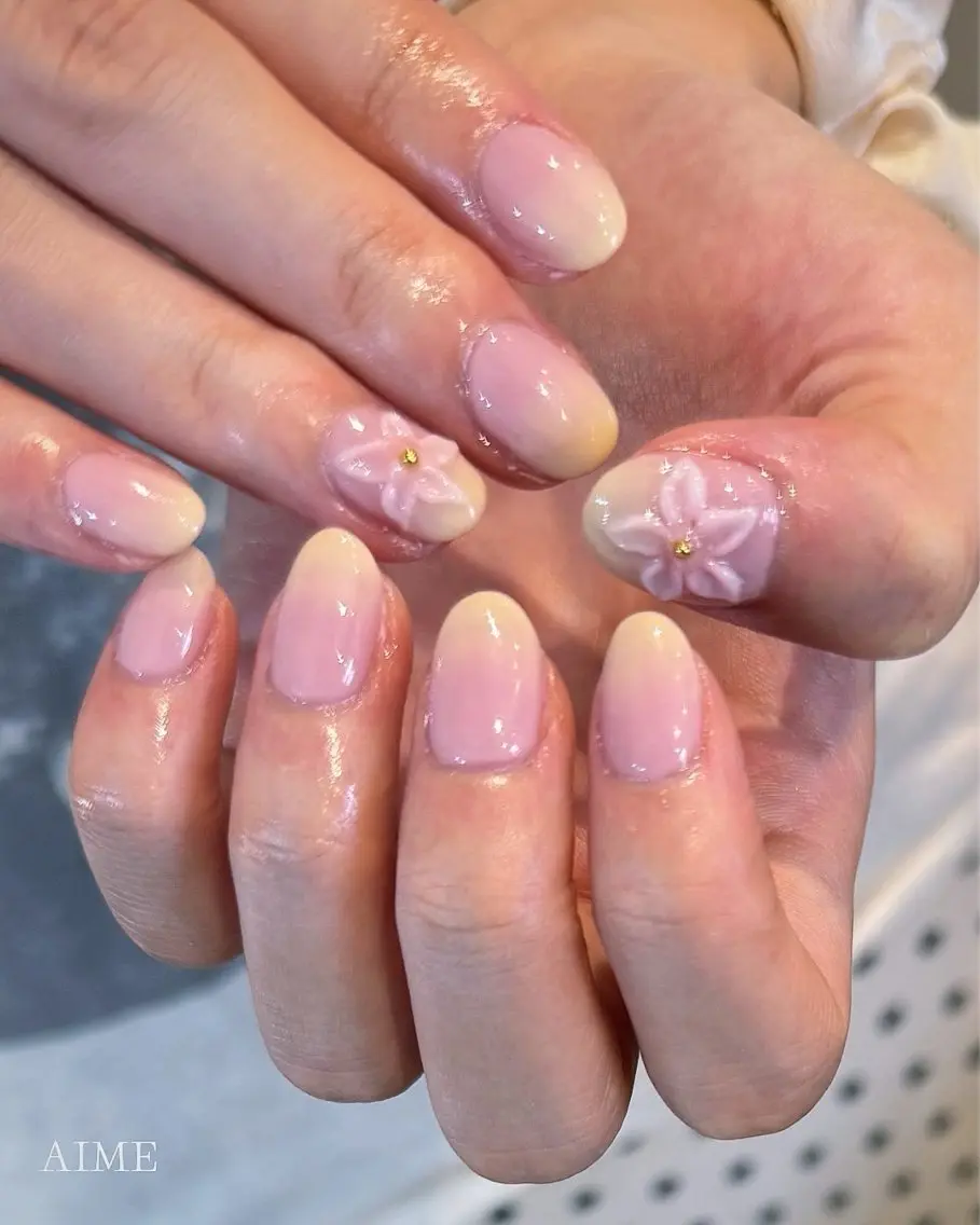 ネイル シンプルネイル ハンドネイル AIME (momo)のネイルデザイン