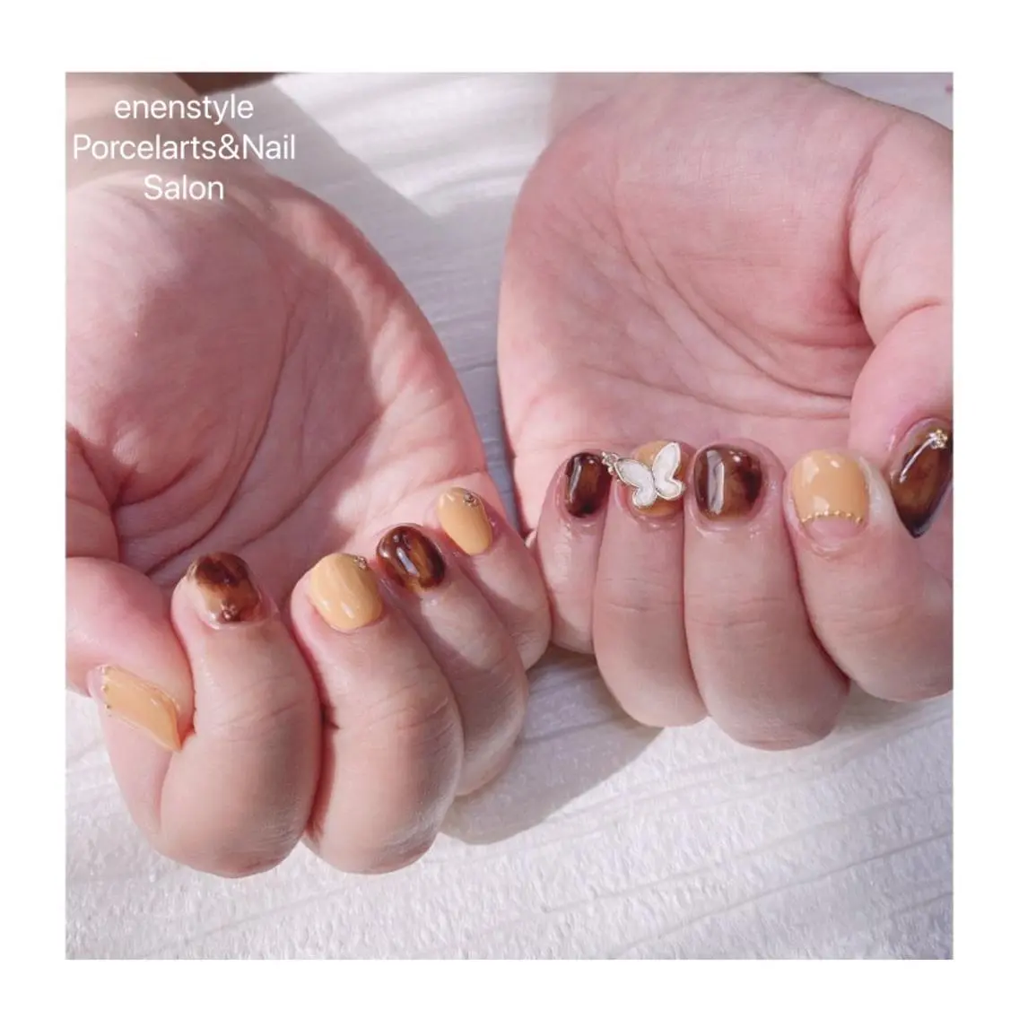 ショート ネイル ハンドネイル 🐾enen style 🐾のネイルデザイン