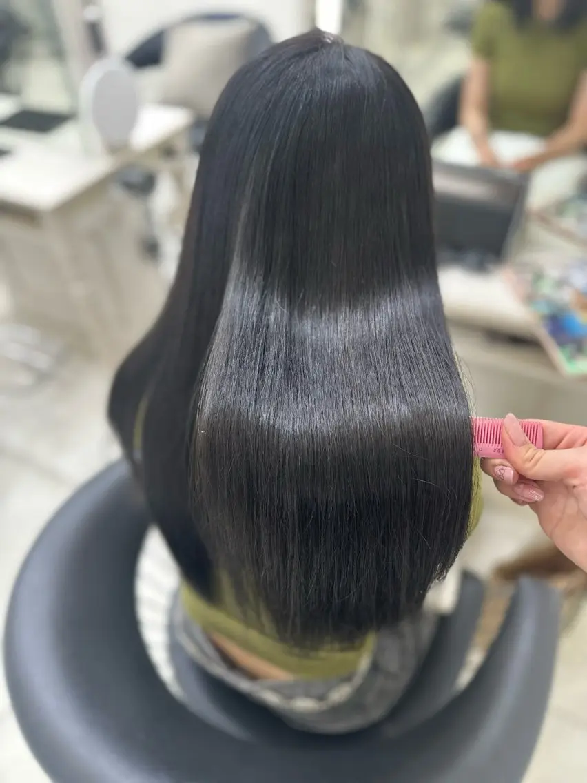 ロング カラー 透明感カラー グレージュ オレンジ ヘアカラー 艶髪／ブリーチ🌟 銀座/HARUKAのヘアスタイル