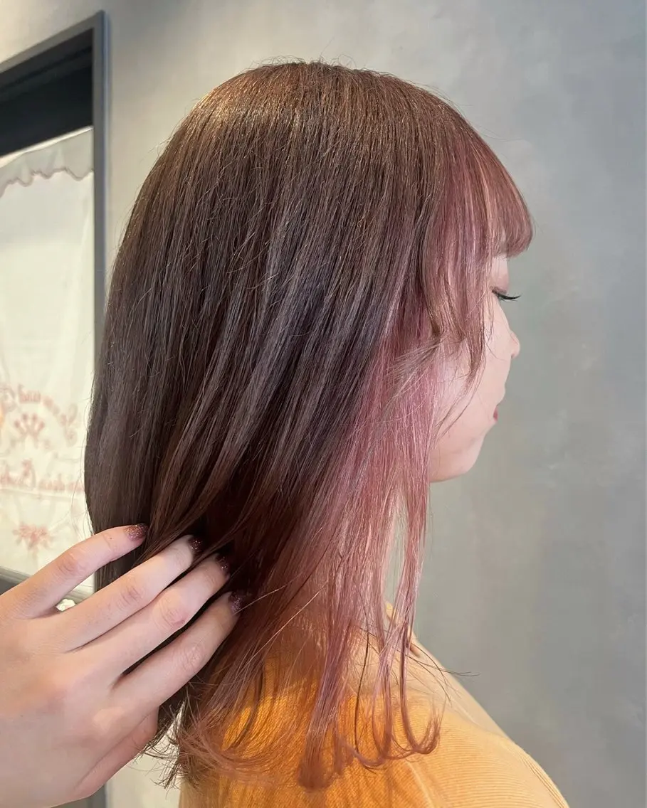 セミロング カラー 長瀬 友唯の眉毛・アイブロウイメージ