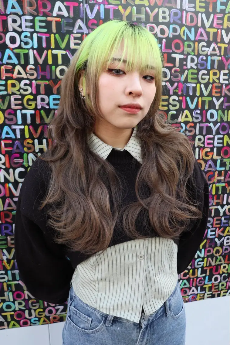 ロング カラー ヘアアレンジ ヘアカラー @kyoniyy KYONIのヘアスタイル