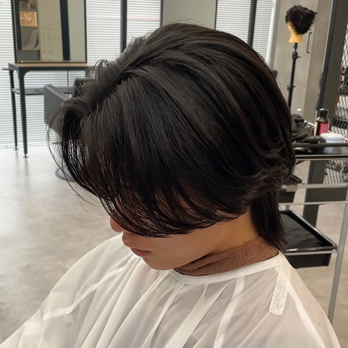 メンズ シャドウパーマ／骨格 矯正カット　トモキのヘアスタイル