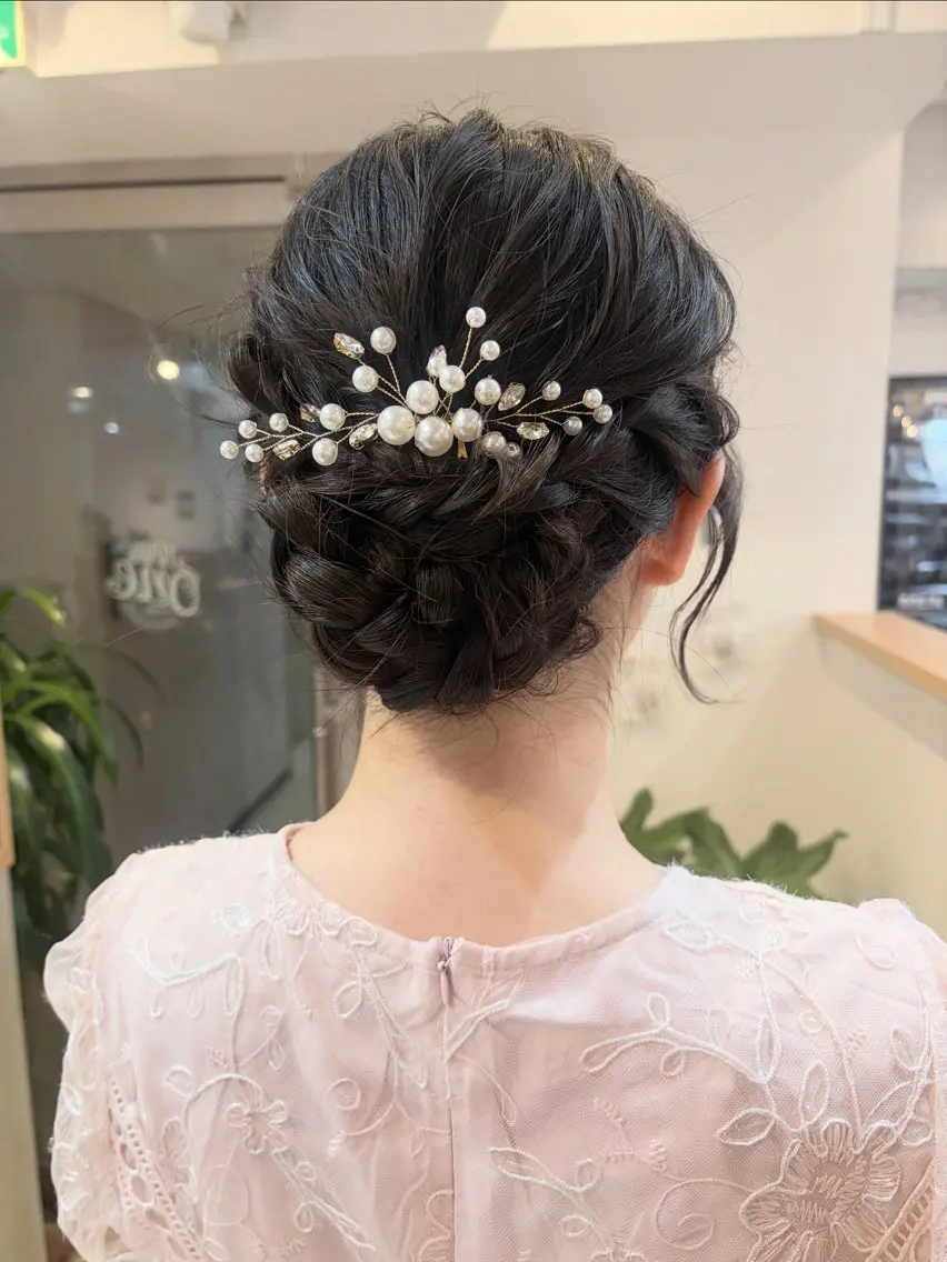 セミロング ヘアセット cana 札幌レイヤースタイルのヘアスタイル