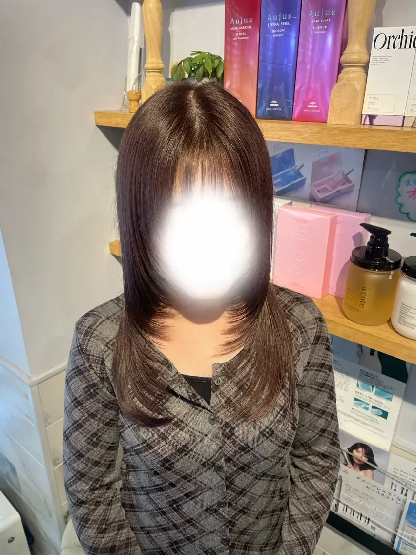 ロング レイヤーカット カット トリートメント 小柳 夏美のヘアスタイル