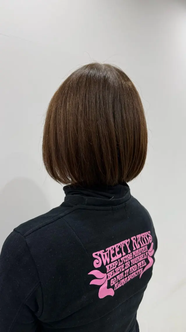 ミディアム ボブ カット トリートメント ニシザカ マナのヘアスタイル