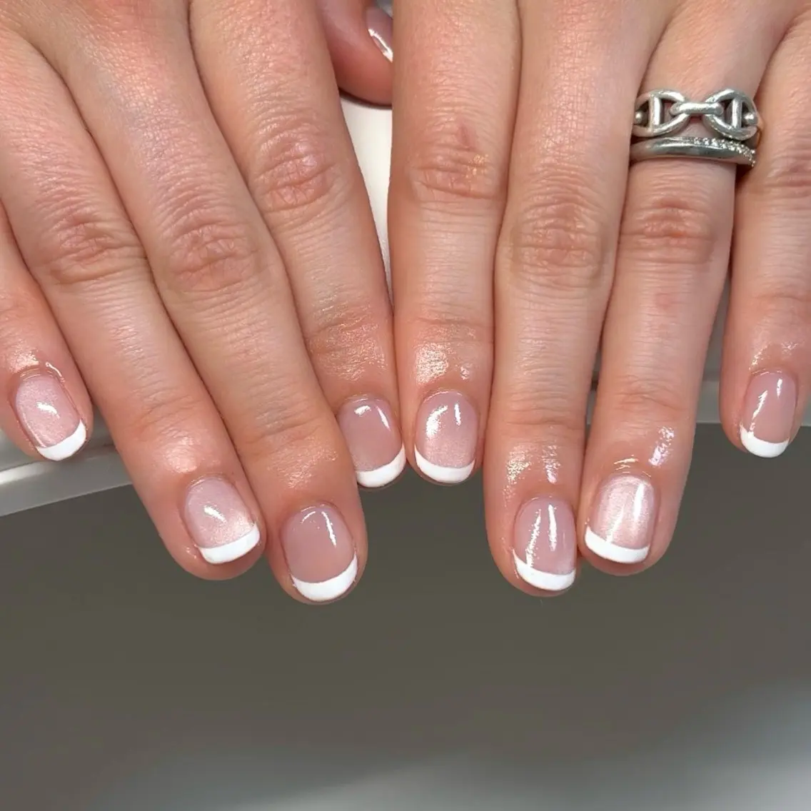 ネイル フレンチネイル ハンドネイル Gemini Misakoのネイルデザイン