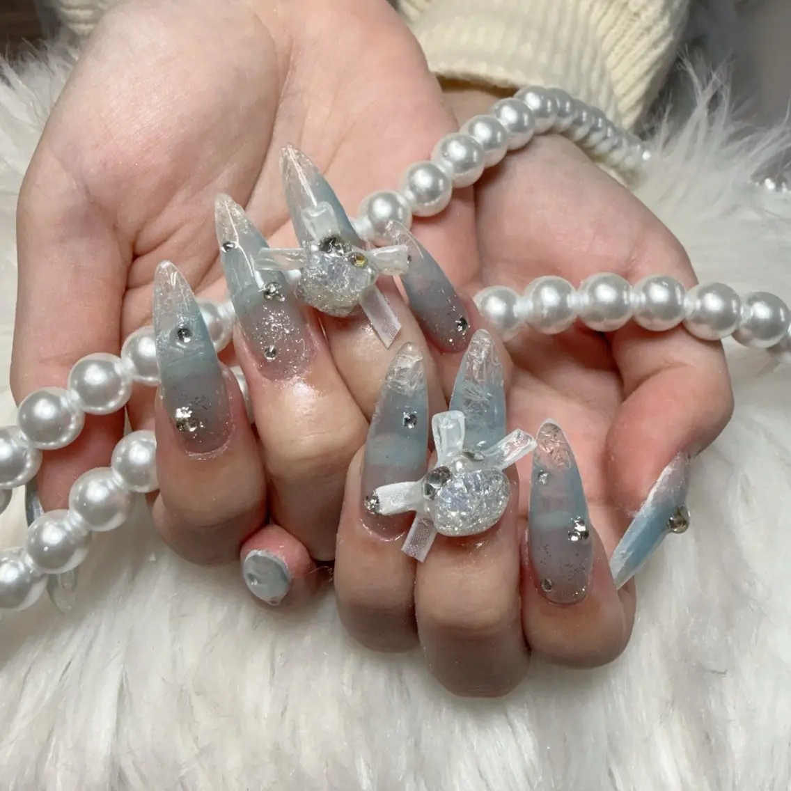ネイル ハンドネイル 🎀nana🫧 ワンホンネイル🎀のネイルデザイン