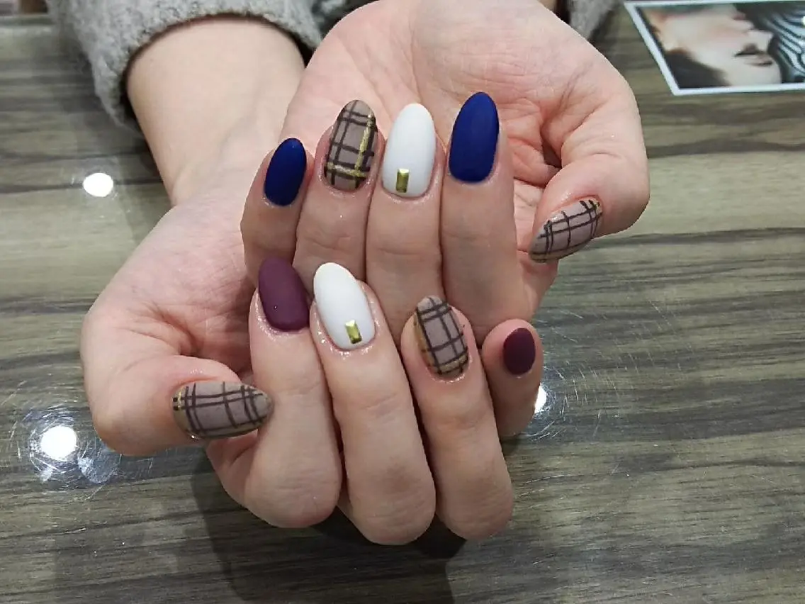 ネイル マットネイル ハンドネイル Progress Nailのネイルデザイン