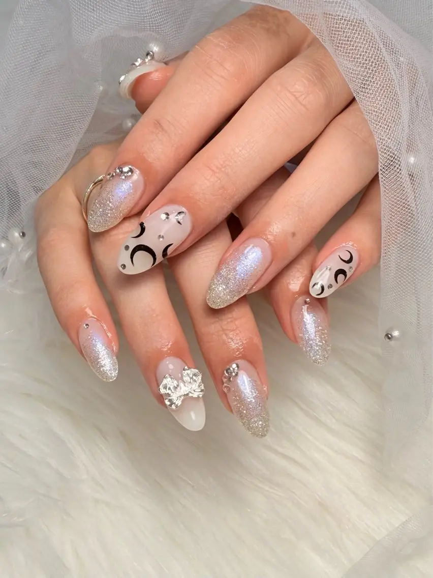 ミディアム 韓国風ヘア ハンドネイル 🌹Belle Nail🌹のネイルデザイン