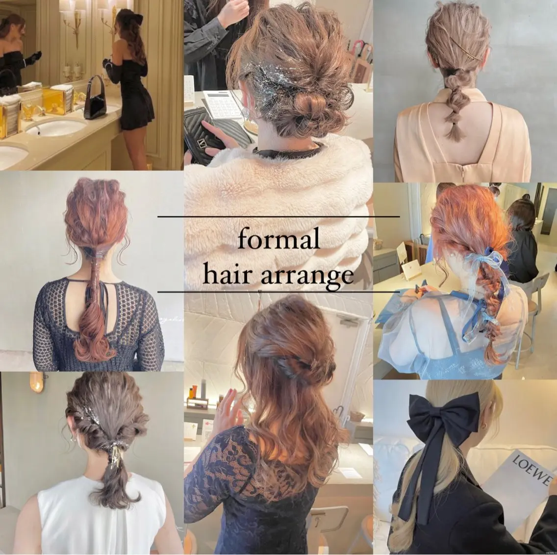 セミロング ヘアアレンジ ヘアセット ハイトーンカラー♡ yuのヘアスタイル